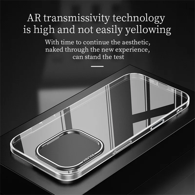 SULADA For iPhone 16 Pro Max Case Folding Camera Kickstand TPU+PC Clear Phone Cover - Black