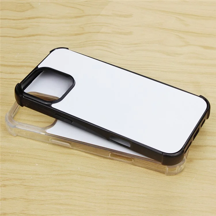 10 Stück / Packung für iPhone 16 Pro Case Four Corners Anti-Drop PC+TPU Phone Cover Support Heat Transfer Printing