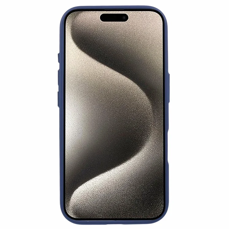 Pour Iphone 16 Plus Case Compatible Avec Magsafe Tpu + pc Caxe de Téléphone à Finition Caoutchoutée - Bleu