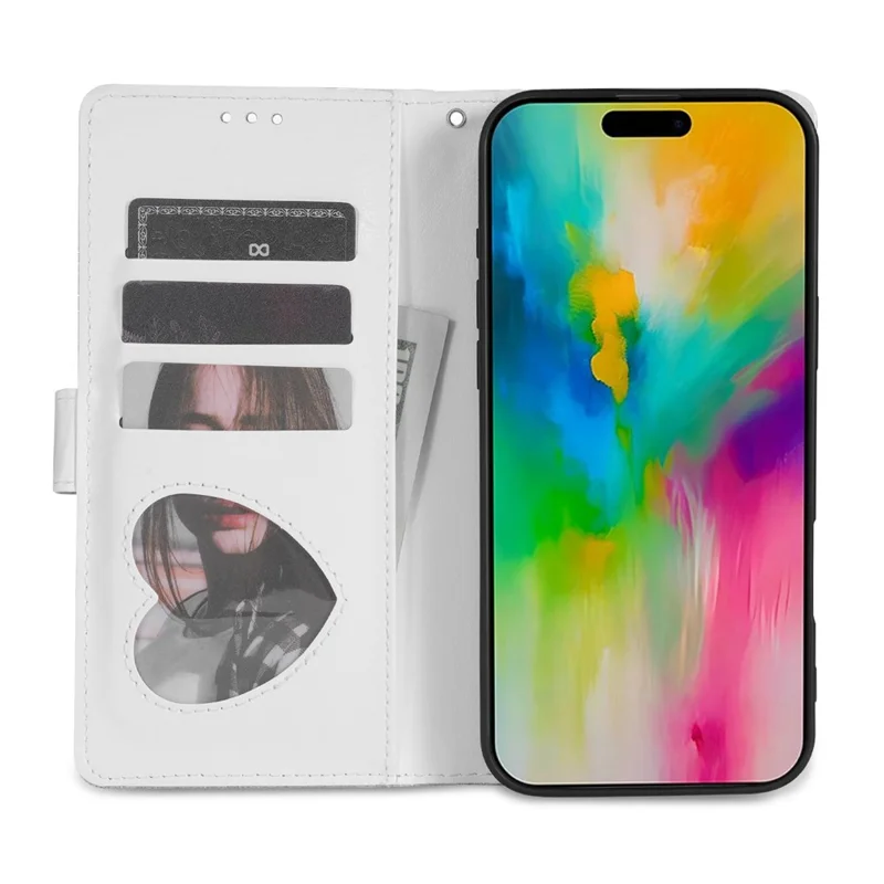 غطاء واقٍ لهاتف iPhone 16 بتصميم مزين باللؤلؤ وفتحة بسحاب - فضي