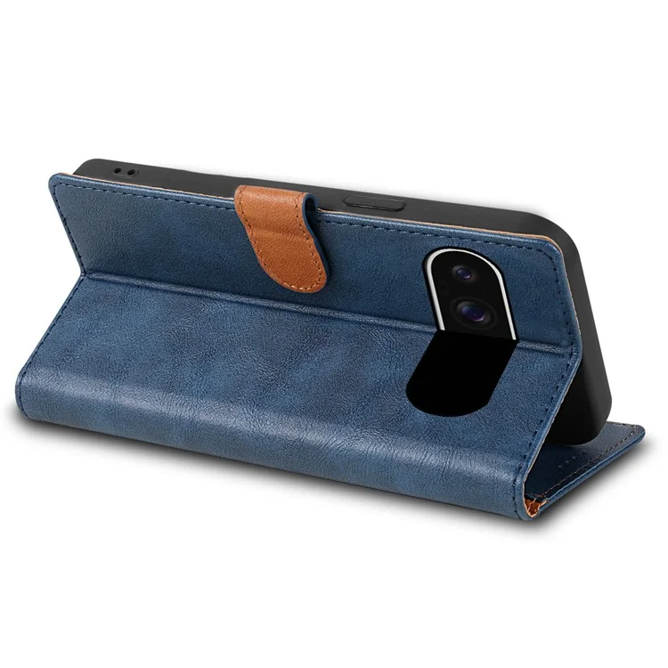 n. Bekus CSJ-001 Pour Google Pixel 9 / 9 pu Stand Case pu Leather Wallet Téléphone - Bleu