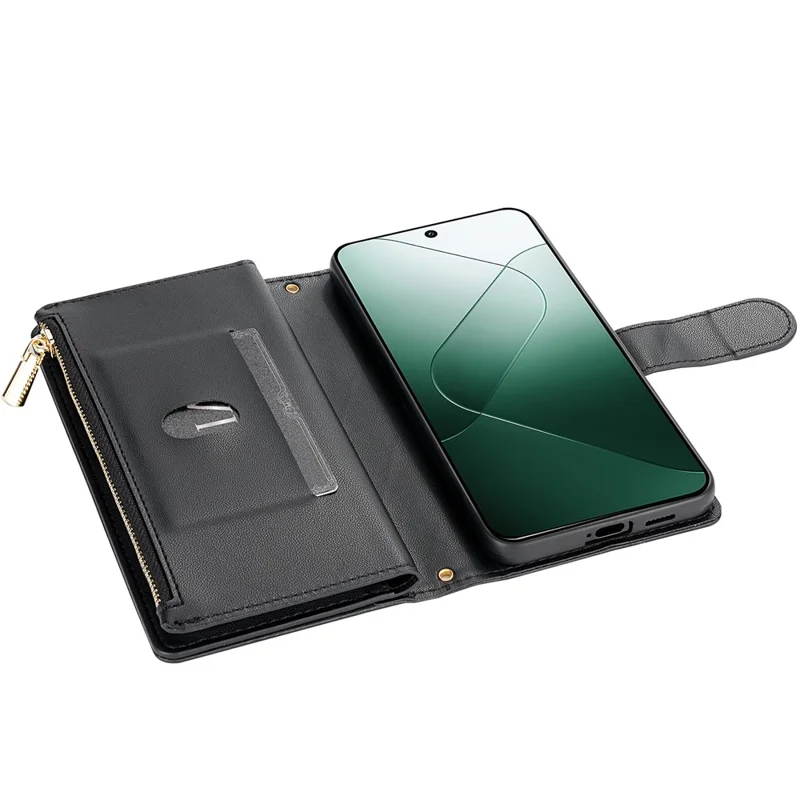 Pour Google Pixel 9 Pro XL Case de Pixels Rhombus Couvre de Téléphone en Cuir Avec Long / Bracelet - Noir