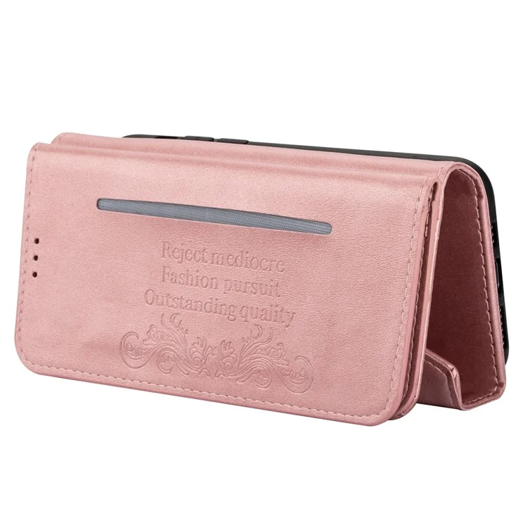N.BEKUS For iPhone 16 Cases Skin-Touch Leather Wallet Phone Cover with Straps - Rose Gold