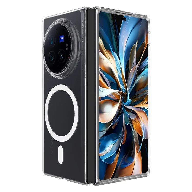 For vivo X Fold3 Case Compatible with MagSafe TPU+Acrylic Clear Phone Cover