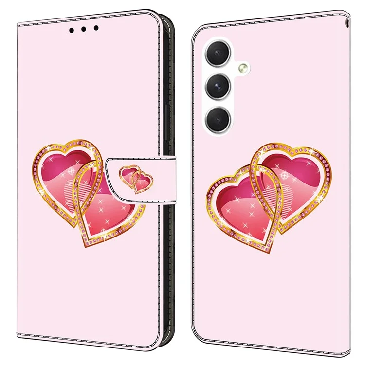 Для Samsung Galaxy A16 Case Pattern Printed Printectective Leather Flip Phone Case - Люблю Персик