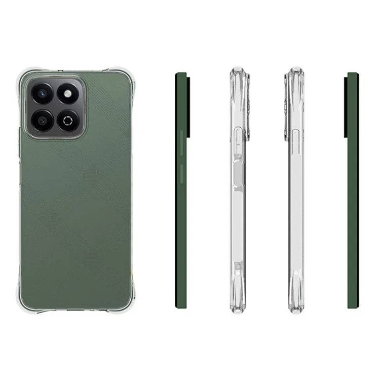 Custodia per telefono cellulare 4G / 200 Smart 5G TPU For Honor X7c, antiscivolo e trasparente.