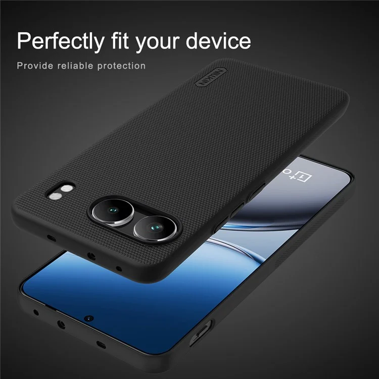 NILLKIN Frosted Shield Custodia per OnePlus Nord 4 Custodia Rigida in PC, Nero