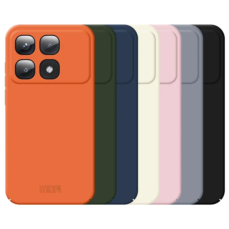 MOFI JK Qin Series Pour Xiaomi Redmi K70 Ultra Case Tpu + Acrylique Téléphone Couverture Skin Touch Fent - Orange