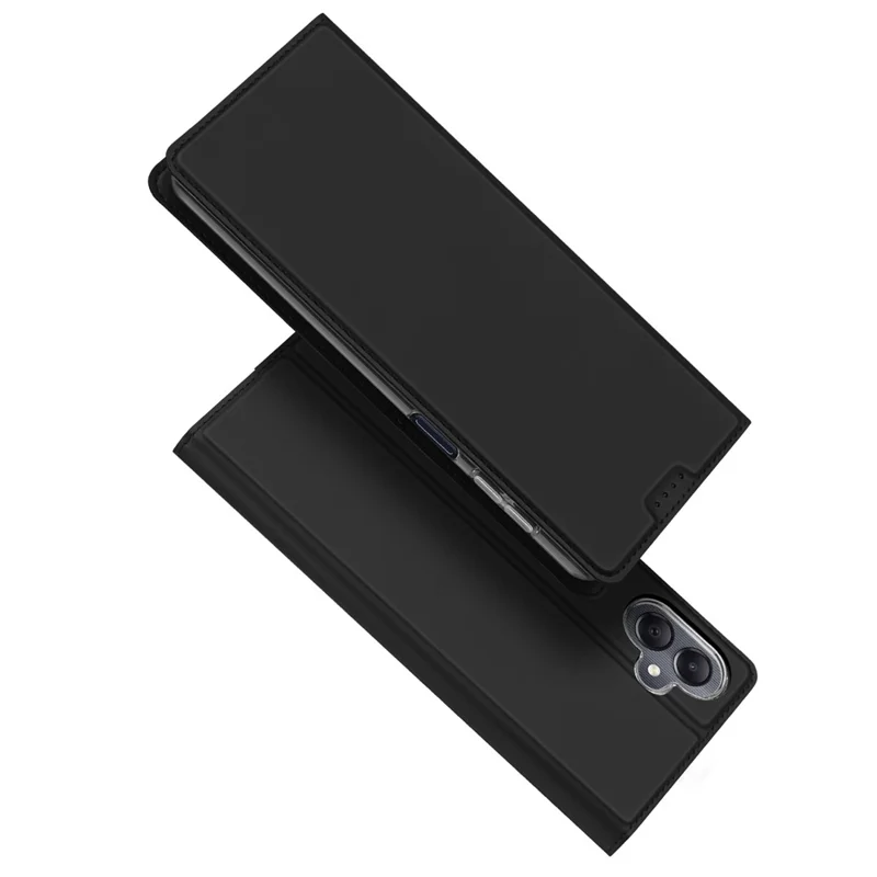 DUX DUCIS Skin Pro Series Per Samsung Galaxy A06 Custodia in Pelle Cover Porta Carte - Nero