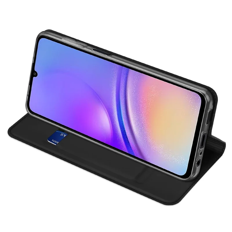 DUX DUCIS Skin Pro Series Per Samsung Galaxy A06 Custodia in Pelle Cover Porta Carte - Nero