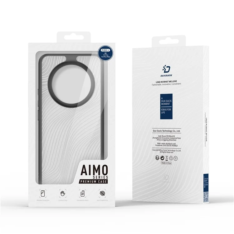 Dux Ducis Ando Series Para Realme 13 Pro+ 5g / 13 Pro 5G Case TPU+PC Tampa de Telefone Fosco (certificação de Alcance) - Preto