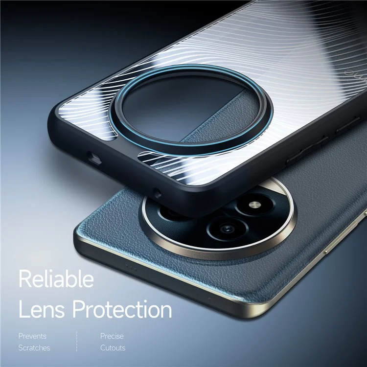 Dux Ducis Ando Series Para Realme 13 Pro+ 5g / 13 Pro 5G Case TPU+PC Tampa de Telefone Fosco (certificação de Alcance) - Preto