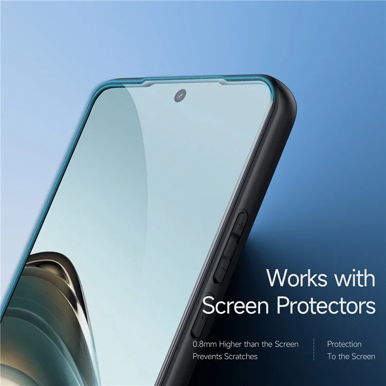 Dux Ducis Ando Series Para Realme 13 Pro+ 5g / 13 Pro 5G Case TPU+PC Tampa de Telefone Fosco (certificação de Alcance) - Preto