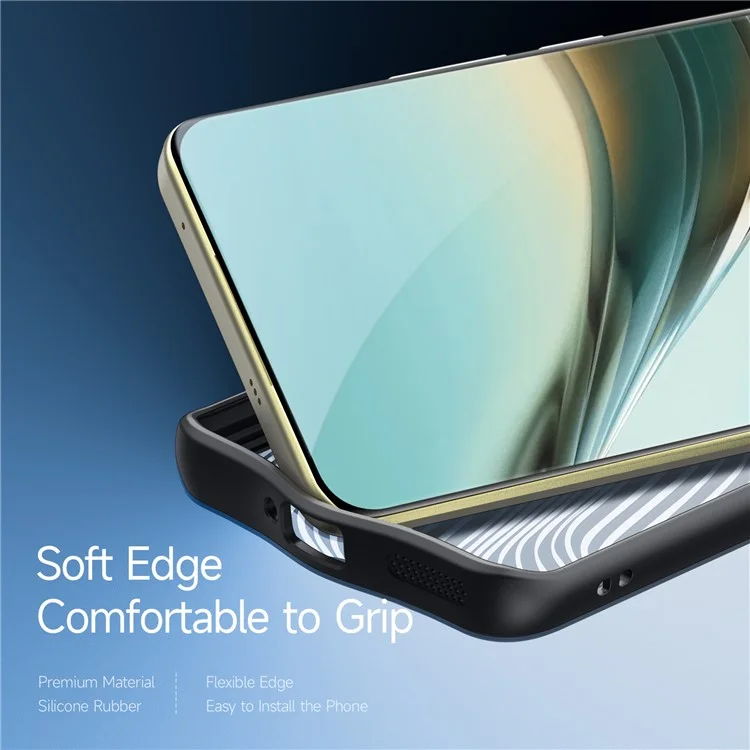 Dux Ducis Ando Series Para Realme 13 Pro+ 5g / 13 Pro 5G Case TPU+PC Tampa de Telefone Fosco (certificação de Alcance) - Preto