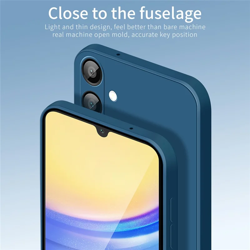 Samsung Galaxy A16 Case A16 Silky Touch Soft Tphen Series - Темно-синий