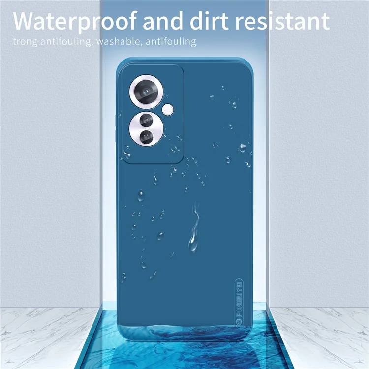 PINWUYO JK Touching Series For Oppo Reno11 F 5G Case Silky Touch Soft TPU Phone Back Cover - Navy Blue