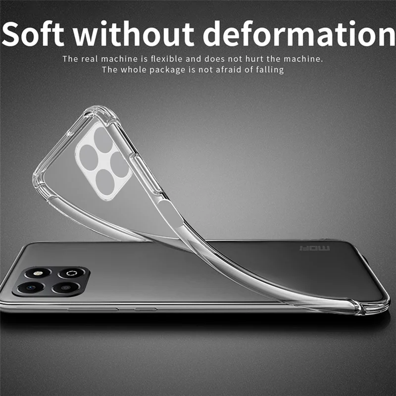 MOFI Para Honor X6b 4G Case Anti-Scratch Clear Soft Tpu Telep Cubierta