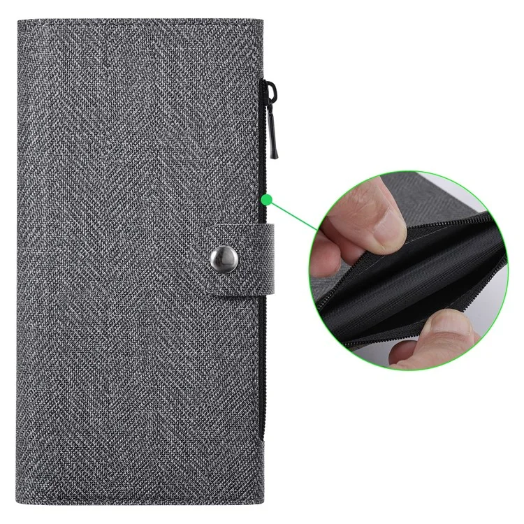 VILI Gbs-c-serie Für Iphone 16 Pro Max Hülle Abnehmbare PU Leder Magnetische Telefonabdeckung - Schwarz