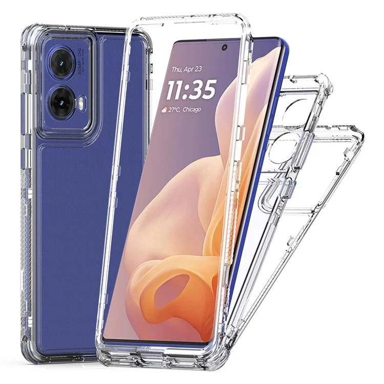 Para Motorola Moto G85 5G / S50 Neo 5G Case Acrylic Acrylic+tpu Clear Telephip Cubierta