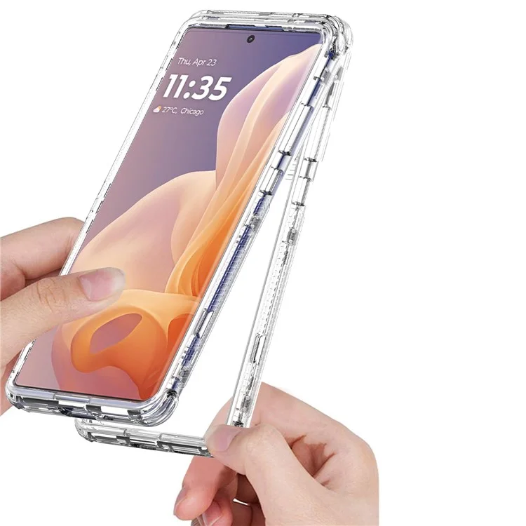 Para Motorola Moto G85 5G / S50 Neo 5G Case Acrylic Acrylic+tpu Clear Telephip Cubierta