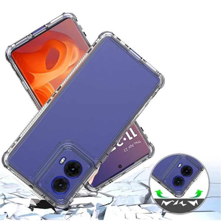 Para Motorola Moto G85 5G / S50 Neo 5G Case Acrylic Acrylic+tpu Clear Telephip Cubierta