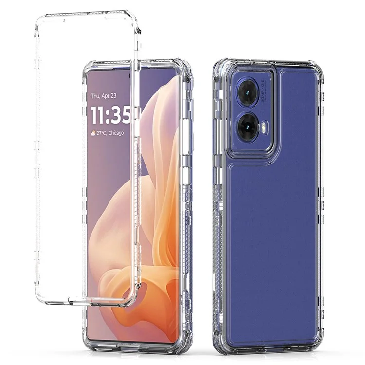 Para Motorola Moto G85 5G / S50 Neo 5G Case Acrylic Acrylic+tpu Clear Telephip Cubierta