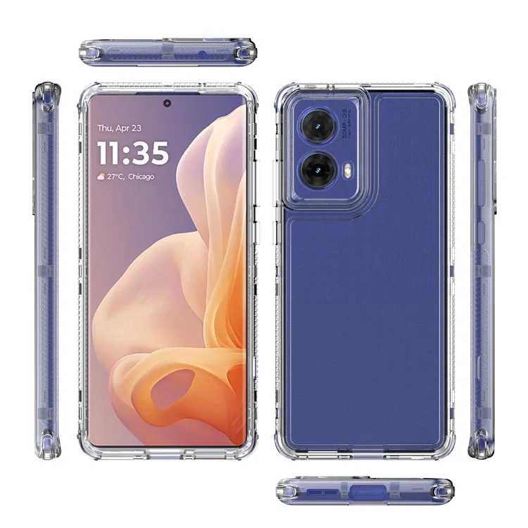 Para Motorola Moto G85 5G / S50 Neo 5G Case Acrylic Acrylic+tpu Clear Telephip Cubierta