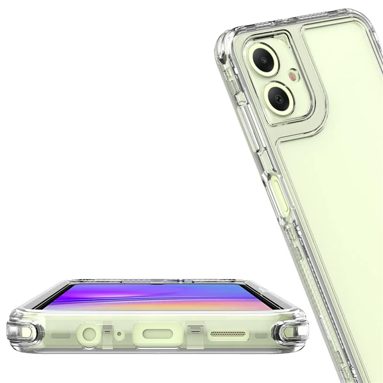 Para Samsung Galaxy A06 Capa Anti-Arranhões Acrílico+TPU Capa de Telefone Transparente