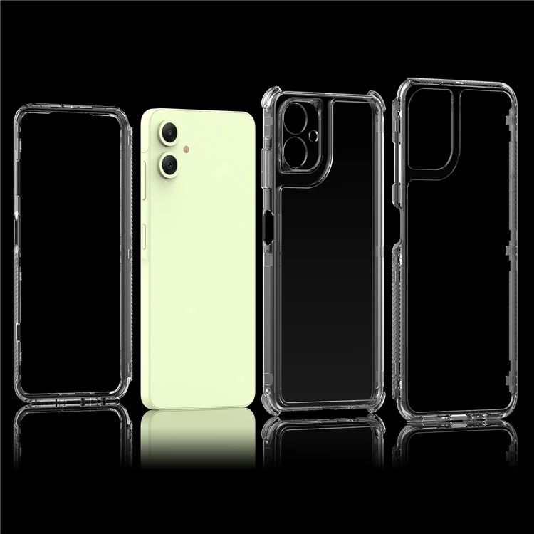Para Samsung Galaxy A06 Capa Anti-Arranhões Acrílico+TPU Capa de Telefone Transparente