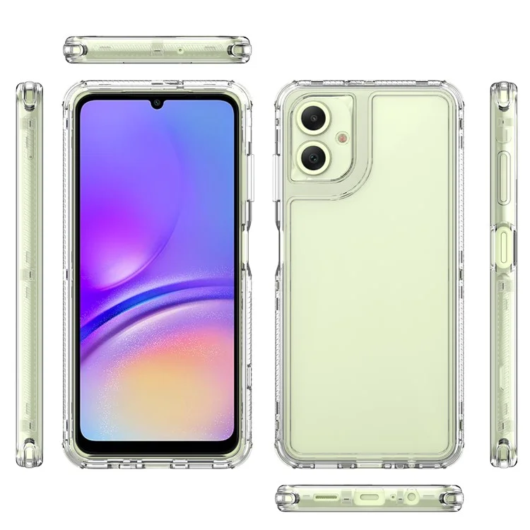 Para Samsung Galaxy A06 Capa Anti-Arranhões Acrílico+TPU Capa de Telefone Transparente