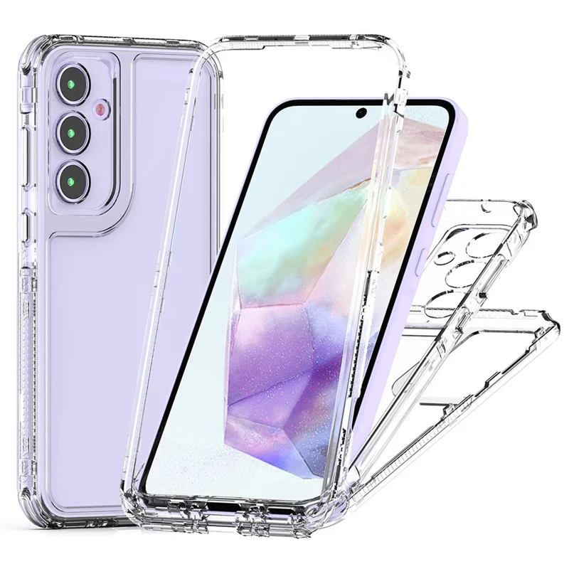 For Samsung Galaxy S24 FE Case Anti-Scratch Acrylic+TPU Clear Phone Cover