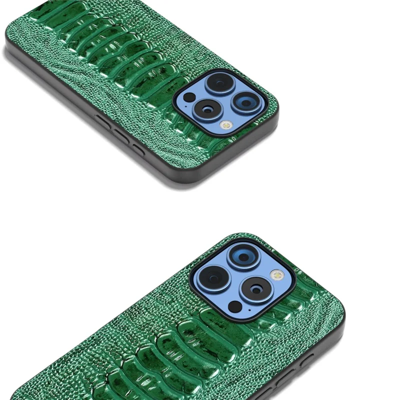 Abeel Para Iphone 16 Pro Max Case Crocodile Texture - Verde