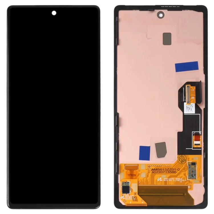 Para Google Pixel 6a GX7AS GB62Z G1AZG Grade C OLED Pantalla y Conjunto Digitizer + Reemplazo de Cuadro (sin Logotipo)