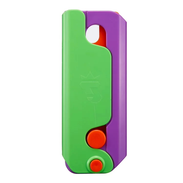 For iPhone 14 Pro Max Case Giant Carrot Knife ABS Phone Cover Stress Relieving Toy - Dark Blue+White