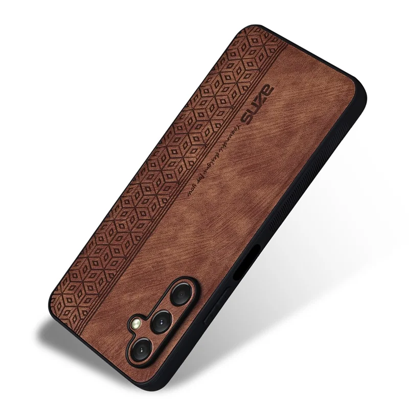 AZNS Pour Samsung Galaxy A16 Case Protectrice PU Couvain Couvert TPU Shell - Brun