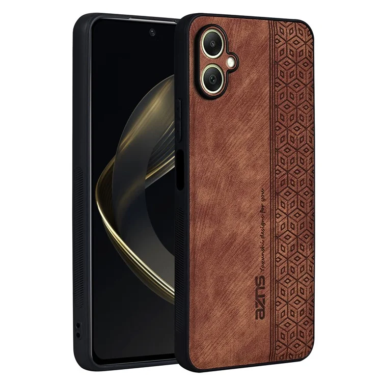 AZNS Per Samsung Galaxy A06 Case Protettivo PU Peth Coperthe TPU Shell - Marrone