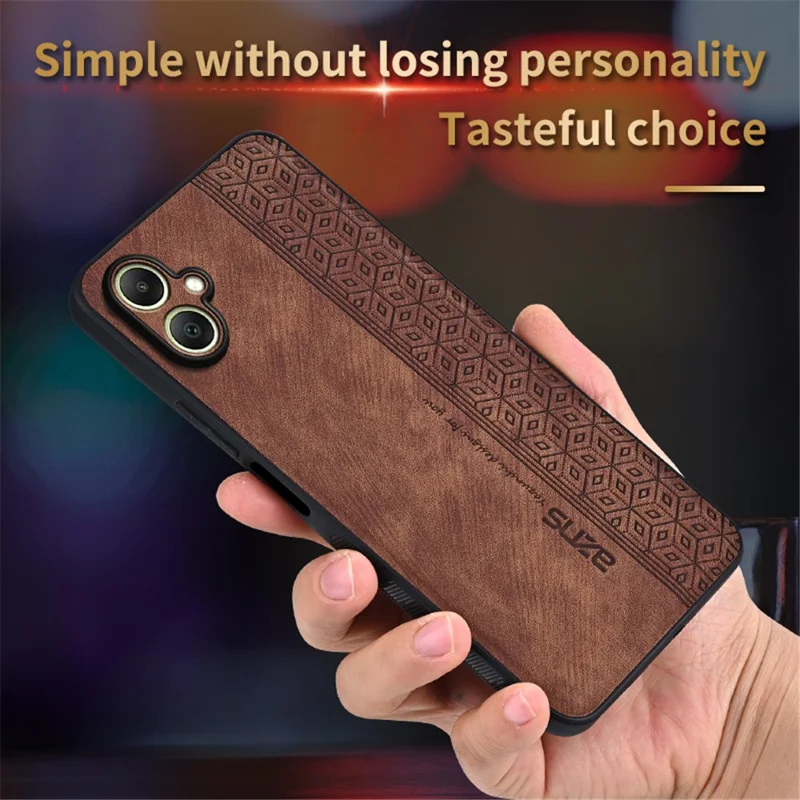 AZNS Per Samsung Galaxy A06 Case Protettivo PU Peth Coperthe TPU Shell - Marrone