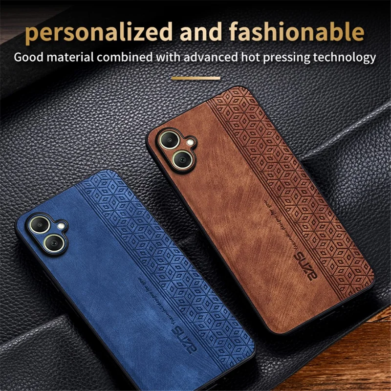 AZNS Per Samsung Galaxy A06 Case Protettivo PU Peth Coperthe TPU Shell - Marrone