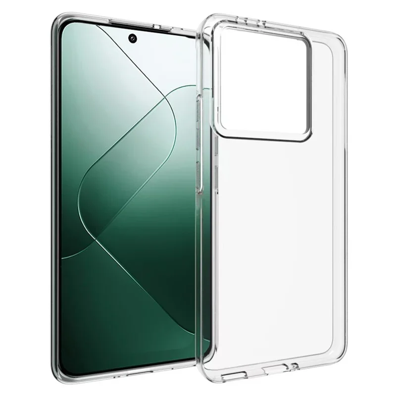 Per il case Xiaomi 14T Pro Anti-Impronta Digitale Crystal Clear TPU Cover per telefono