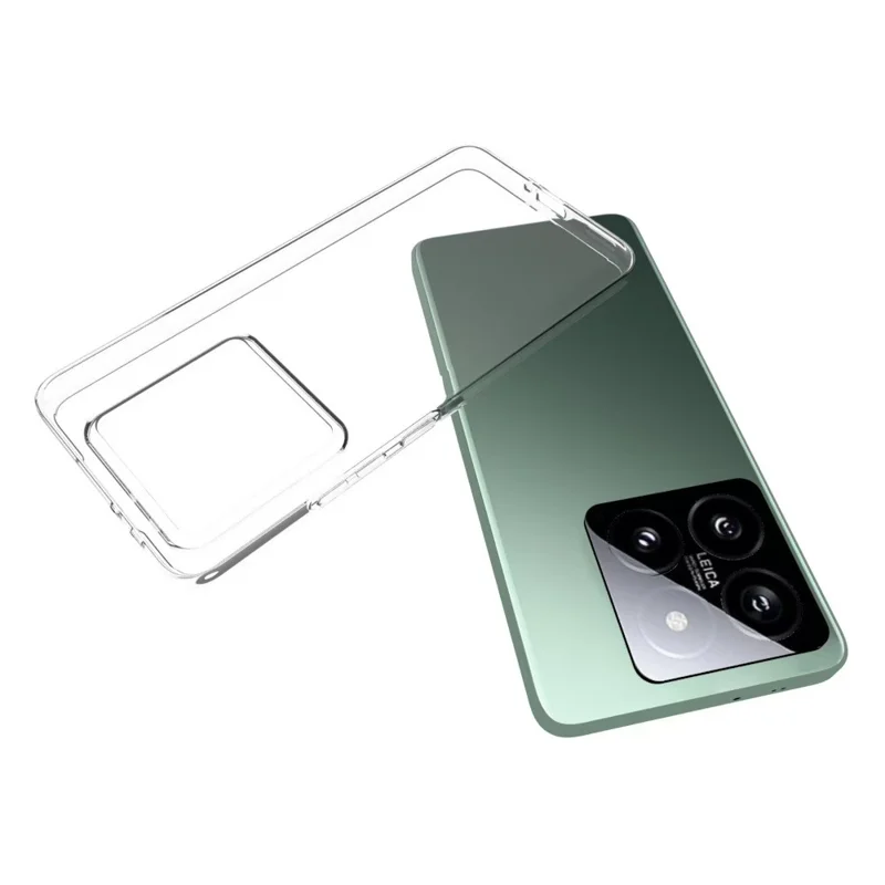 Per il case Xiaomi 14T Pro Anti-Impronta Digitale Crystal Clear TPU Cover per telefono