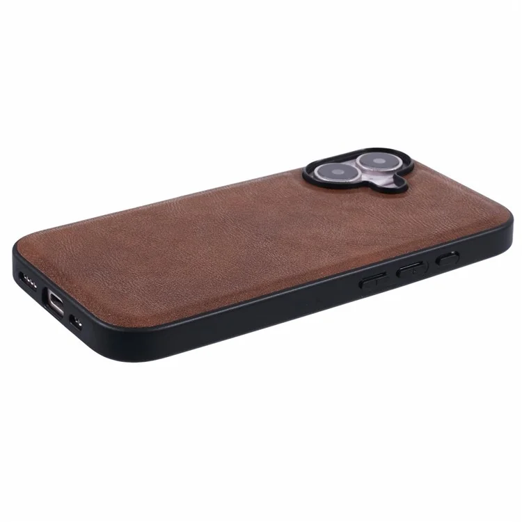 X-level Bojue-3 Series Для Iphone 16 Case, Совместимый с Magsafe Leather Coated Pc+tpu. - Коричневый