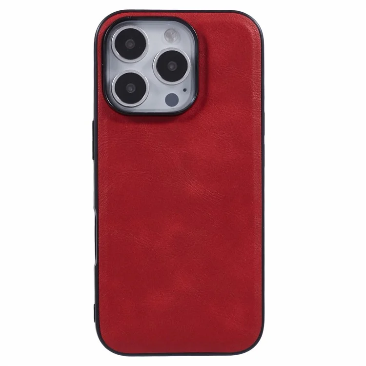 X-level Bojue-3 Series Для Iphone 16 Pro Case, Совместимый с Magsafe Leather Coted Pc+tpu. - Красный