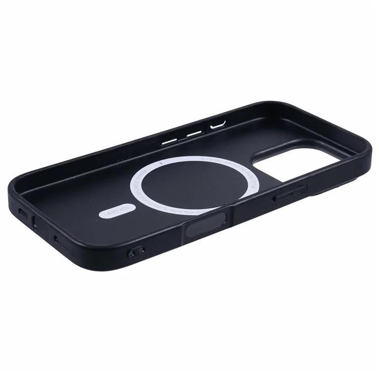 X-level Bojue-3 Series Для Iphone 16 Pro Case, Совместимый с Magsafe Leather Coted Pc+tpu. - Красный