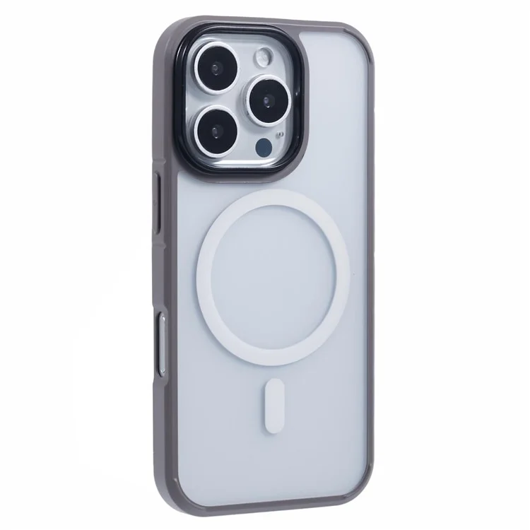 le Niveau x Pour L'iphone 16 Pro Case Compatible Avec Magsafe pc + Tpu Matte Hover - Gris