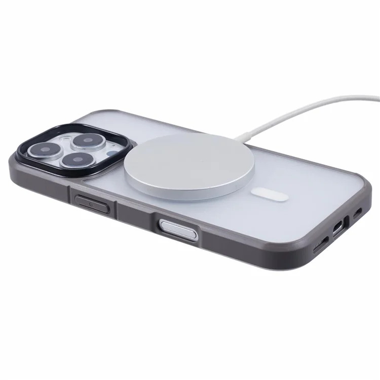 le Niveau x Pour L'iphone 16 Pro Case Compatible Avec Magsafe pc + Tpu Matte Hover - Gris