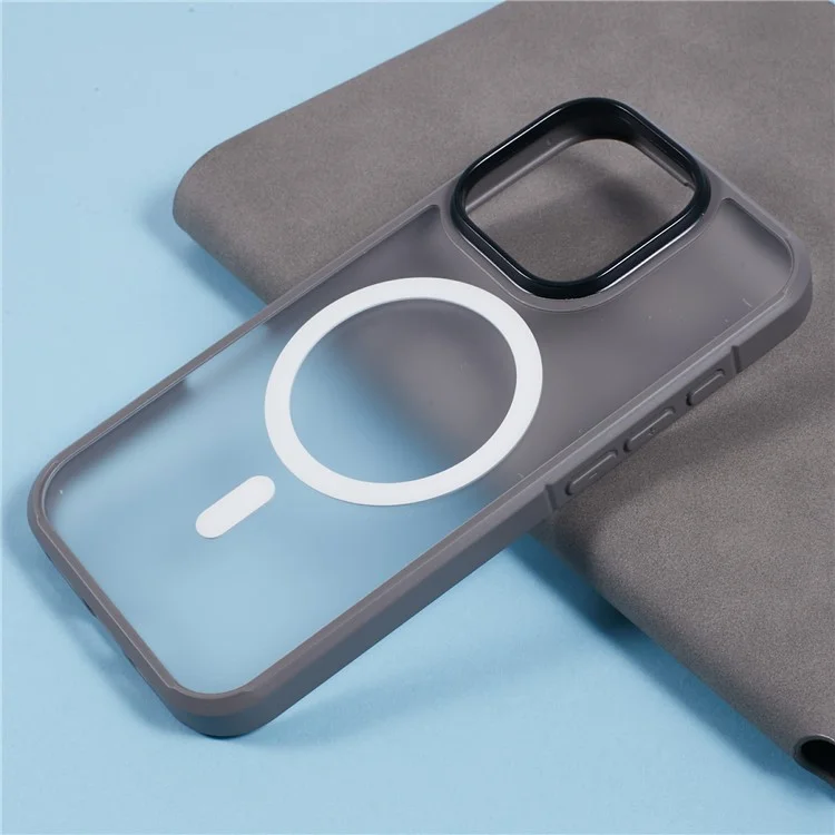 le Niveau x Pour L'iphone 16 Pro Case Compatible Avec Magsafe pc + Tpu Matte Hover - Gris