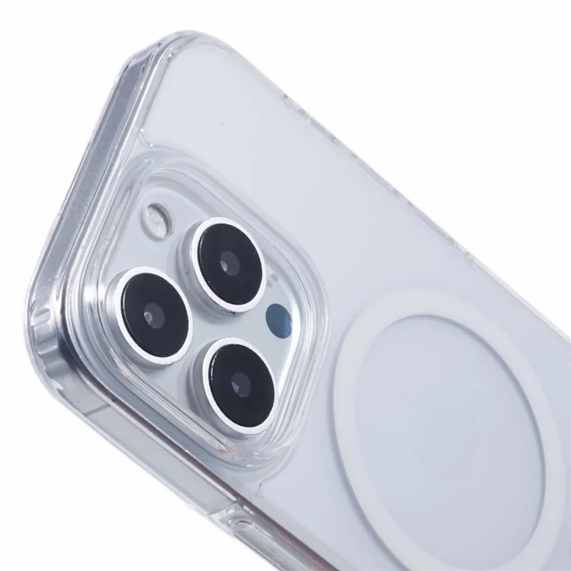 X-LEVEL For iPhone 16 Pro Case Compatible with MagSafe PC+TPU Matte Phone Cover - Transparent