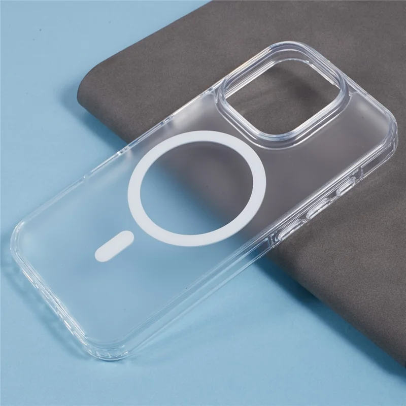 X-LEVEL For iPhone 16 Pro Case Compatible with MagSafe PC+TPU Matte Phone Cover - Transparent