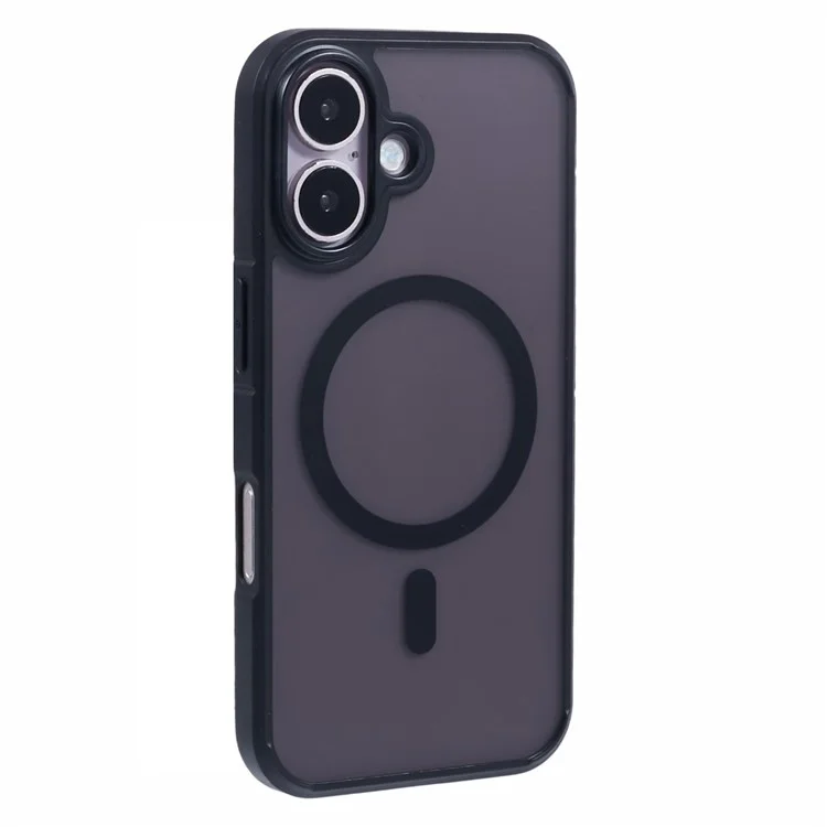 Nível x Para Iphone 16 Case Compatível Com Magsafe Pc+tpu Tampa de Telefone Fosco - Preto