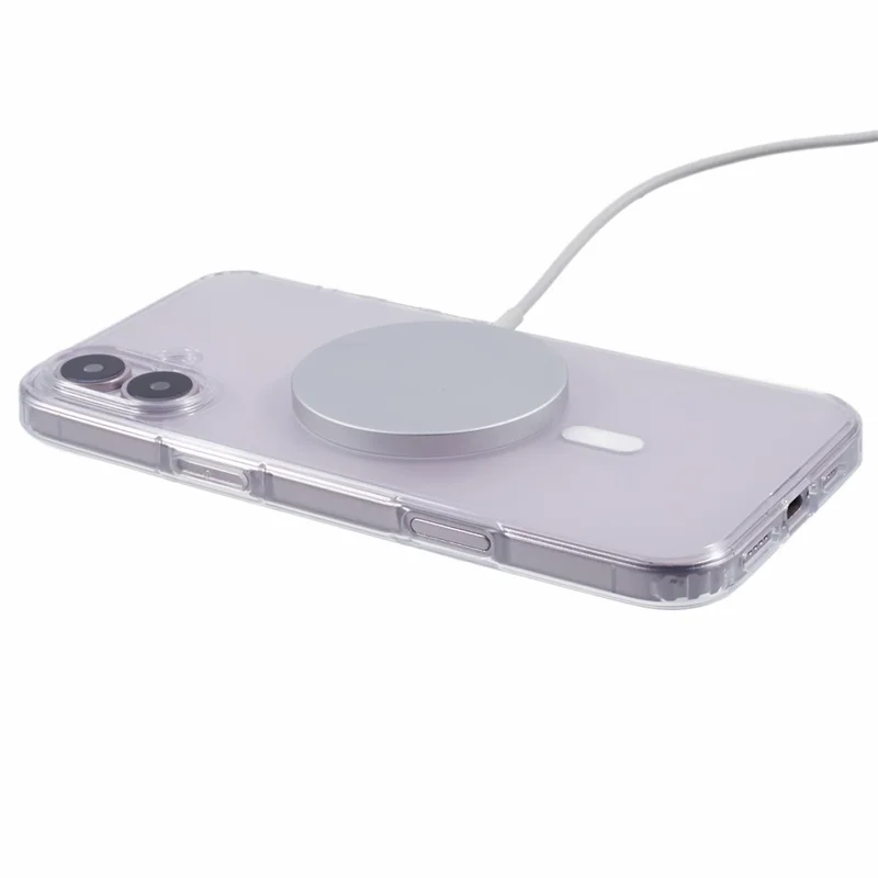 X-LEVEL For iPhone 16 Case Compatible with MagSafe PC+TPU Matte Phone Cover - Transparent